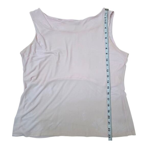 Y2K Vol 1 Demure Blush Pink Sleeveless Blouse Minimalist Chic Light And Flowy - Picture 6 of 6